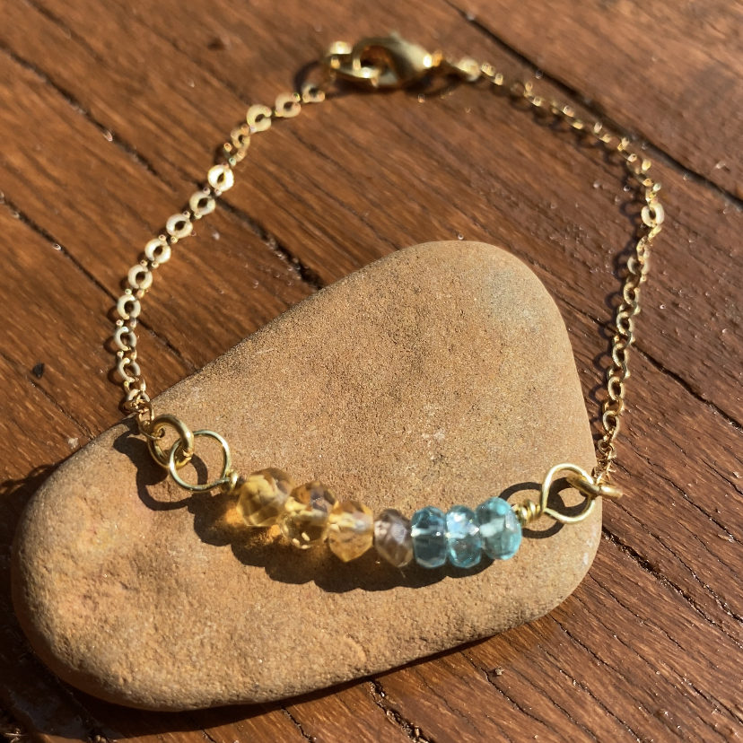 Ocean Sunrise Crystal Bracelet