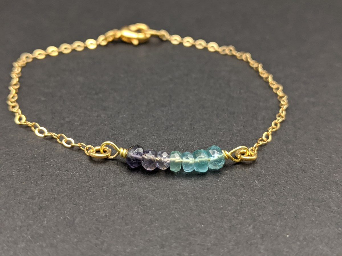 Shallows to the Sea Crystal Bracelet