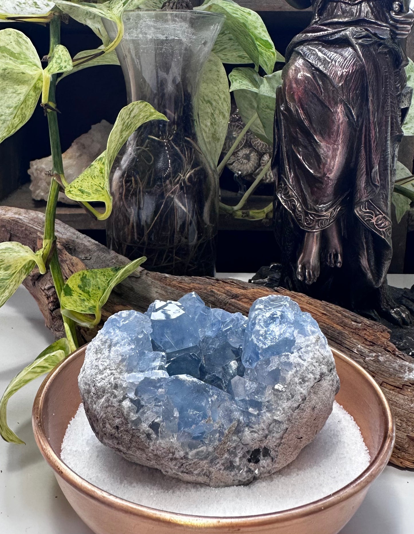 AAA Quality Celestite Geode Egg